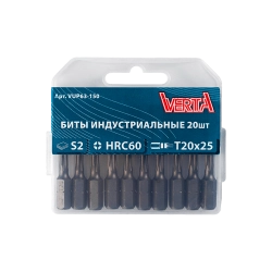 Биты T20х25мм (20шт) ULTRAPROFI VERTA