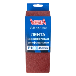 Лента бесконечная шлифовальная 457х75мм Р100 (5шт) VERTA
