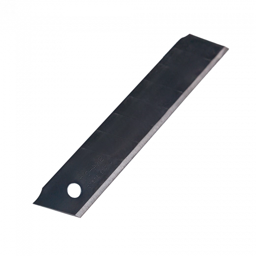 Лезвия 18мм отламывающиеся (10шт) черные толщина 0,7мм в пластиковой коробке ULTRAPROFI VERTA