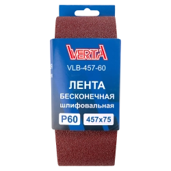 Лента бесконечная шлифовальная 457х75мм Р60 (5шт) VERTA