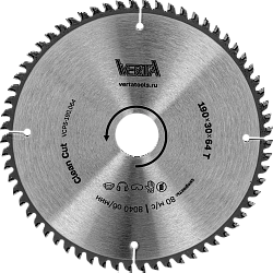 Диск пильный по ламинату и МДФ 190x30/20х2.2/1.4x64T Clean Cut VERTA [50]
