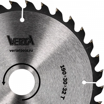 Диск пильный по дереву 190х30/20х2.2/1.4х32Т Taiga VERTA