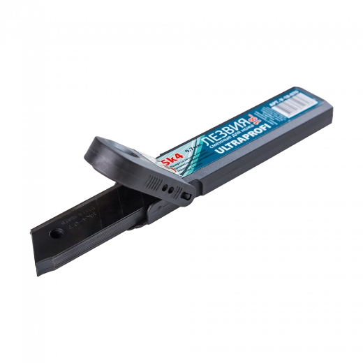 Лезвия 18мм отламывающиеся (10шт) черные толщина 0,7мм в пластиковой коробке ULTRAPROFI VERTA