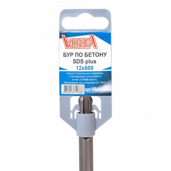 Бур по бетону SDS-plus 12х600мм VERTA Бур по бетону SDS-plus 12х600мм VERTA