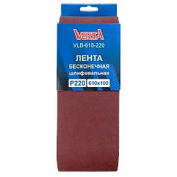 Лента бесконечная шлифовальная 610х100мм Р220 (5шт) VERTA