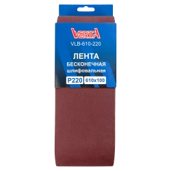 Лента бесконечная шлифовальная 610х100мм Р220 (5шт) VERTA
