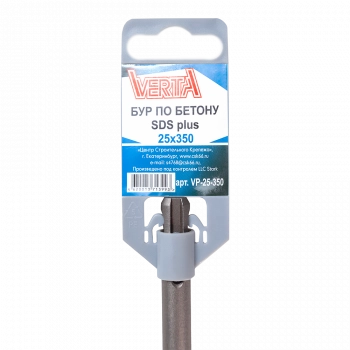 Бур по бетону SDS-plus 25х350мм VERTA Бур по бетону SDS-plus 25х350мм VERTA