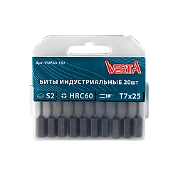 Биты T7х25мм (20шт) ULTRAPROFI VERTA