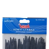 Хомут-стяжка 4,8х300мм нейлоновый черный VERTА