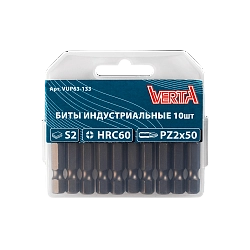 Биты PZ2х50мм (10шт) ULTRAPROFI VERTA