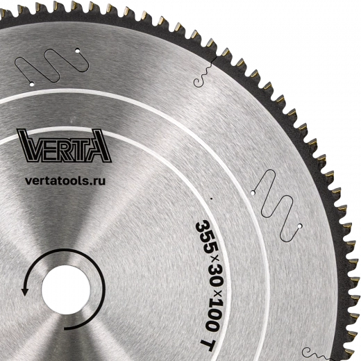 Диск пильный по алюминию 355x30/25.4х3.2/2.4x100T Alu Pro VERTA