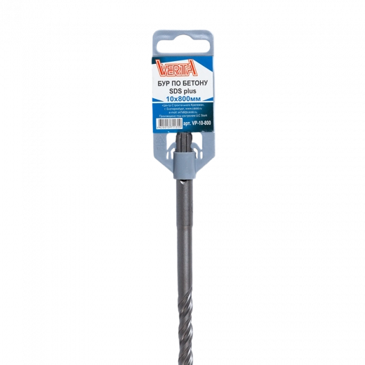 Бур по бетону SDS-plus 10х800мм VERTA Бур по бетону SDS-plus 10х800мм VERTA