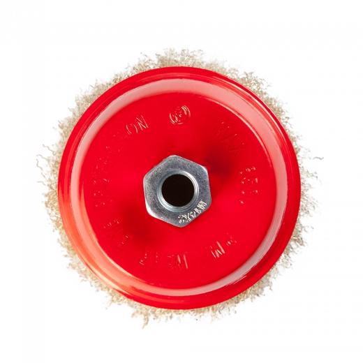 Щетка металлическая для УШМ 125мм/М14 чашка латунная витая проволока VERTA Щетка металлическая для УШМ 125мм/М14 чашка латунная витая проволока VERTA