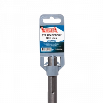 Бур по бетону SDS-plus 28х1000мм VERTA Бур по бетону SDS-plus 28х1000мм VERTA