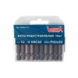 Биты Ph2х50мм (10шт) ULTRAPROFI VERTA