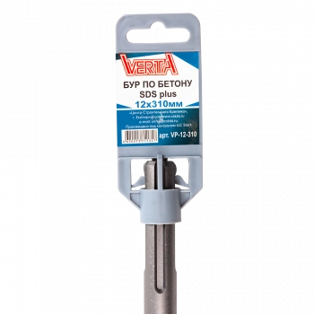 Бур по бетону SDS-plus 12х310мм VERTA Бур по бетону SDS-plus 12х310мм VERTA
