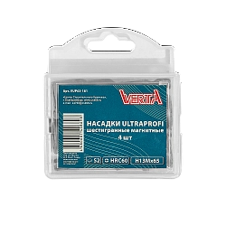Насадка шестигранная магнитная 13х65мм (4шт) ULTRAPROFI VERTA