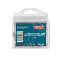 Насадка шестигранная магнитная 13х65мм (4шт) ULTRAPROFI VERTA