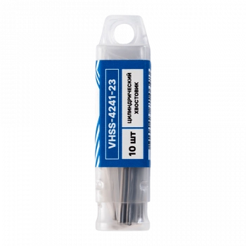 Сверло по металлу с цилиндрическим хвостовиком  2,3мм (10шт) VERTA Сверло по металлу с цилиндрическим хвостовиком  2,3мм (10шт) VERTA