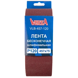 Лента бесконечная шлифовальная 457х75мм Р120 (5шт) VERTA