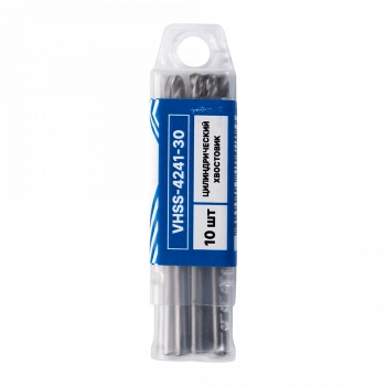 Сверло по металлу с цилиндрическим хвостовиком  3,0мм (10шт) VERTA Сверло по металлу с цилиндрическим хвостовиком  3,0мм (10шт) VERTA