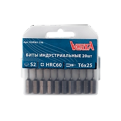 Биты T6х25мм (20шт) ULTRAPROFI VERTA
