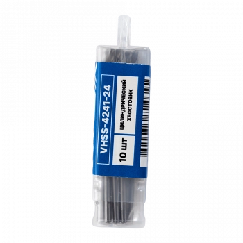 Сверло по металлу с цилиндрическим хвостовиком 2,4мм (10шт) VERTA Сверло по металлу с цилиндрическим хвостовиком 2,4мм (10шт) VERTA