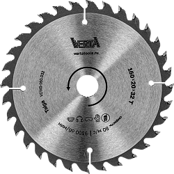 Диск пильный по дереву 160x20/16x2,2/1,4х32T Taiga VERTA