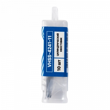 Сверло по металлу с цилиндрическим хвостовиком 1,1мм (10шт) VERTA Сверло по металлу с цилиндрическим хвостовиком 1,1мм (10шт) VERTA