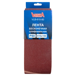 Лента бесконечная шлифовальная 610х100мм Р80 (5шт) VERTA