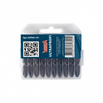 Биты двуxсторонние Ph2х50мм (10шт) ULTRAPROFI VERTA