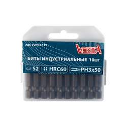 Биты Ph3х50мм (10шт) ULTRAPROFI VERTA