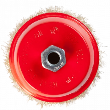 Щетка металлическая для УШМ 125мм/М14 чашка латунная витая проволока VERTA