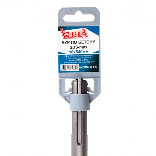 Бур по бетону SDS-max 16х540 мм Бур по бетону SDS-max 16х540 мм
