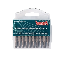 Биты T25х25мм (20шт) ULTRAPROFI VERTA