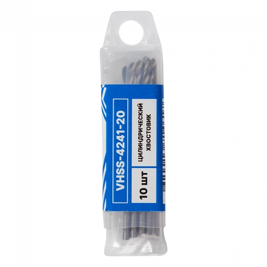 Сверло по металлу с цилиндрическим хвостовиком 2,0мм (10шт) VERTA Сверло по металлу с цилиндрическим хвостовиком 2,0мм (10шт) VERTA