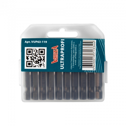 Биты Ph3х50мм (10шт) ULTRAPROFI VERTA