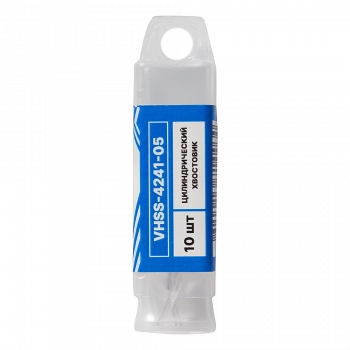 Сверло по металлу с цилиндрическим хвостовиком 0,5мм (10шт) VERTA Сверло по металлу с цилиндрическим хвостовиком 0,5мм (10шт) VERTA