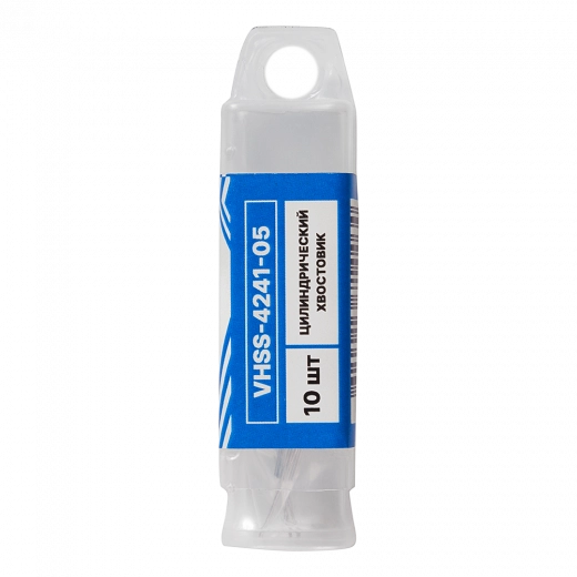 Сверло по металлу с цилиндрическим хвостовиком 0,5мм (10шт) VERTA Сверло по металлу с цилиндрическим хвостовиком 0,5мм (10шт) VERTA