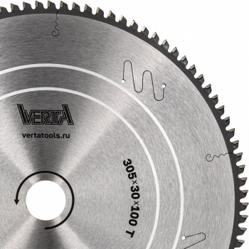 Диск пильный по алюминию 305x30/25,4х3.0/2.2x100T Alu Pro VERTA