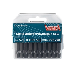 Биты PZ3х50мм (10шт) ULTRAPROFI VERTA
