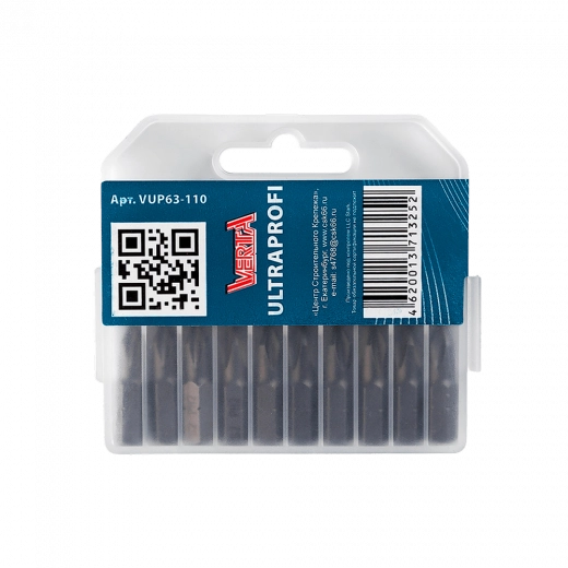 Биты Ph2х25мм (20шт) ULTRAPROFI VERTA