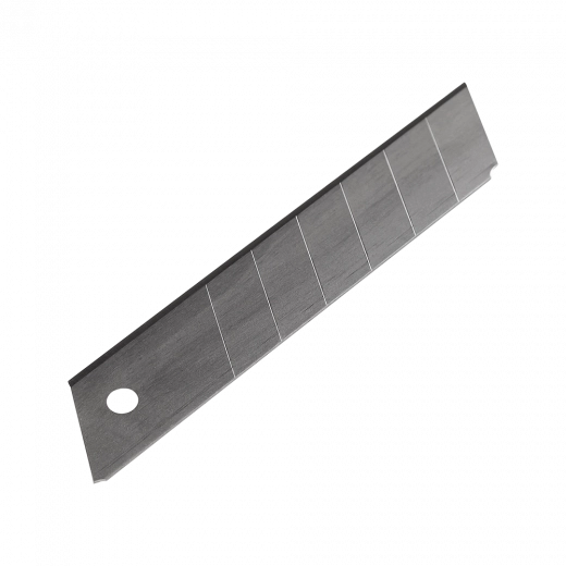 Лезвия 18мм отламывающиеся (10шт) в пластиковой коробке синяя упаковка VERTA