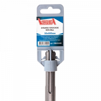 Зубило плоское SDS-max 50х600мм VERTA