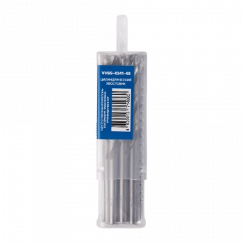 Сверло по металлу с цилиндрическим хвостовиком  4,8мм (10шт) VERTA Сверло по металлу с цилиндрическим хвостовиком  4,8мм (10шт) VERTA