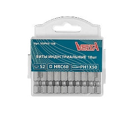 Биты Ph1х50мм (10шт) ULTRAPROFI VERTA