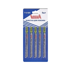 Полотно для лобзика по дереву T101BR (5шт) VERTA