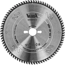 Диск пильный по ламинату и МДФ 250x30/20х3.2/2.2x80T MDF Pro VERTA [20]