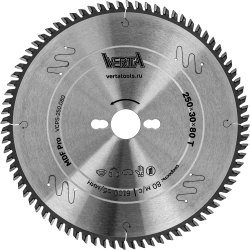 Диск пильный по ламинату и МДФ 250x30/20х3.2/2.2x80T MDF Pro VERTA [20]