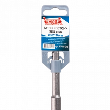 Бур по бетону SDS-plus 8х210мм VERTA Бур по бетону SDS-plus 8х210мм VERTA